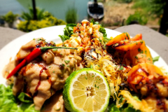 Cafe Del Rio restaurant in Tete Mozambique. A restaurant overlooking the Zambezi River