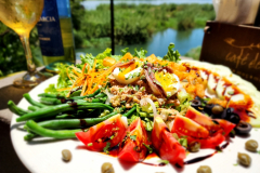 Cafe Del Rio restaurant in Tete Mozambique. A restaurant overlooking the Zambezi River