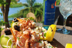 Cafe Del Rio restaurant in Tete Mozambique. A restaurant overlooking the Zambezi River