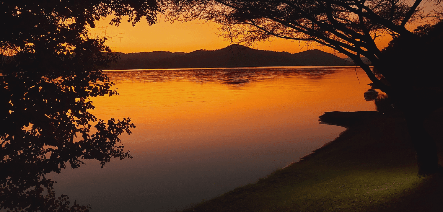 Sunset on the Zambezi River Mozambique Tete Boroma Fishing Camp