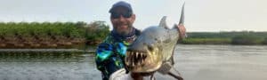 Goliath tiger fish with Boroma fishing Camp